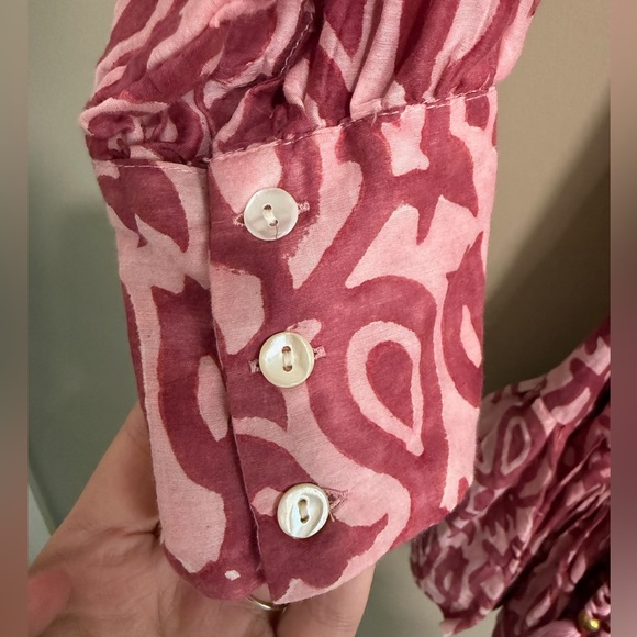 Oliphant Pink and White Patterned Dress - Picture 8 of 11